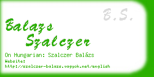 balazs szalczer business card