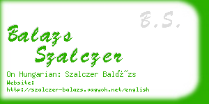 balazs szalczer business card